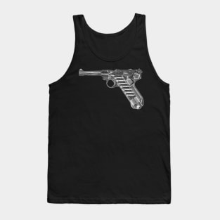 Luger Diagram (white) Tank Top